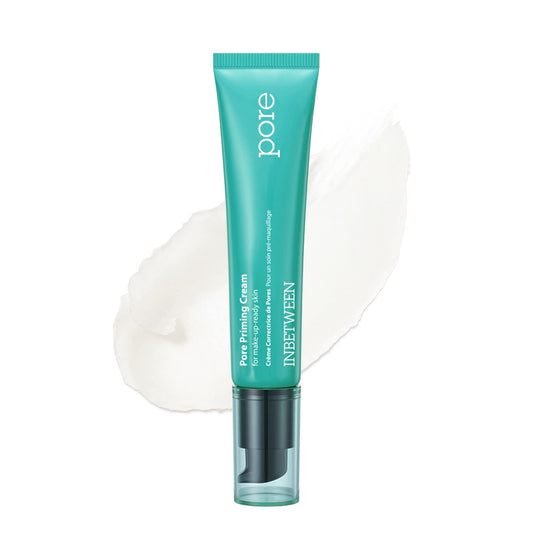 Blithe Inbetween Pore Priming Cream Matte Primer for Oily Skin Control, Calming Mugwort Cica & Green Tea Extract for Blemish Relief, Korean Makeup Pore Minimizer Primer with Mattifying Finish 1 Fl Oz