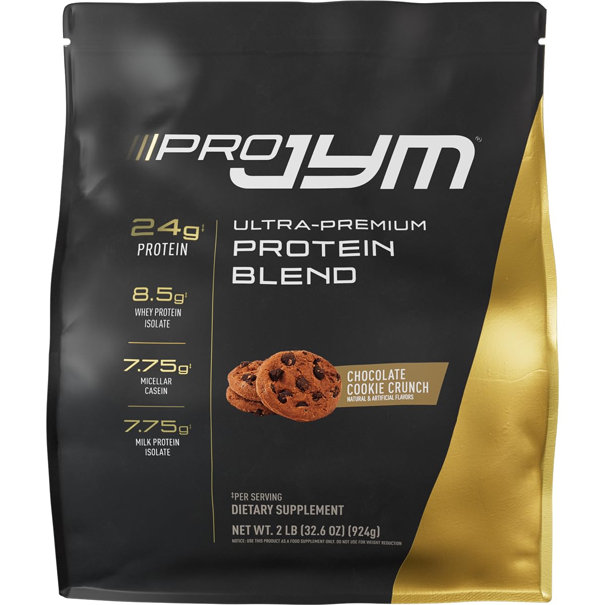 Pro JYM Chocolate Peanut Butter Protein Powder - Whey Protein Isolates, Casein, & Milk Protein, Lean Muscle Building for Men & Women, JYM Supplement Science, 45 Servings
