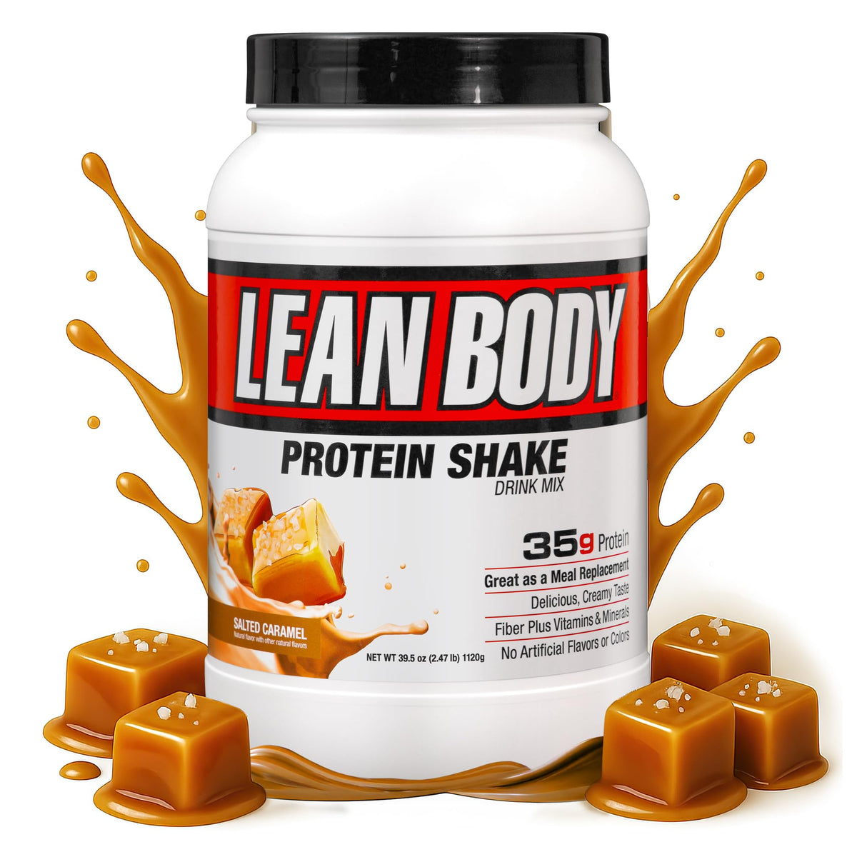 Labrada Nutrition Lean Body Hi-Protein Meal Replacement Shake, Vanilla, 2.47-Pound Tub Packaging May Vary