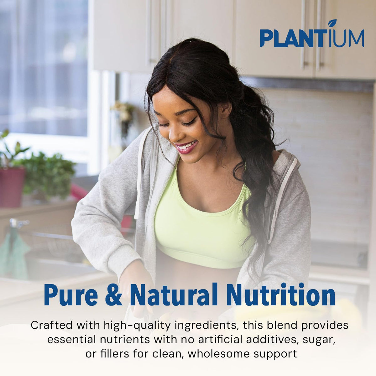 Plantium Total Nutrition Meal Replacement Protein Powder, Vanilla