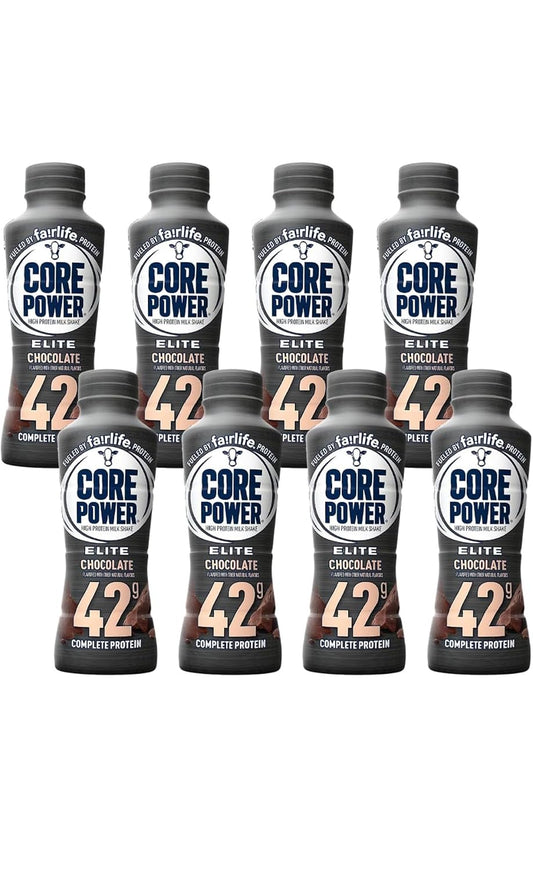 Baxter Expresss Fairlife Core Power' Chocolate (8 Pack) High Protein Milk Shakes 42g - 14 Fl Oz Sports Nutrition