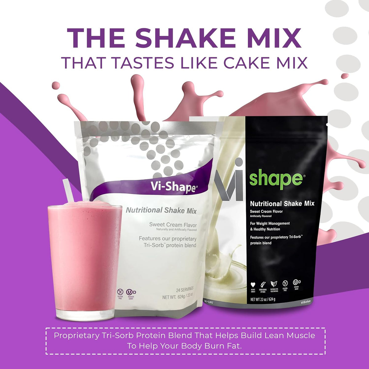 Vi-Shape - Original Nutritional Shake Mix Sweet Cream Flavor - Pack of 1