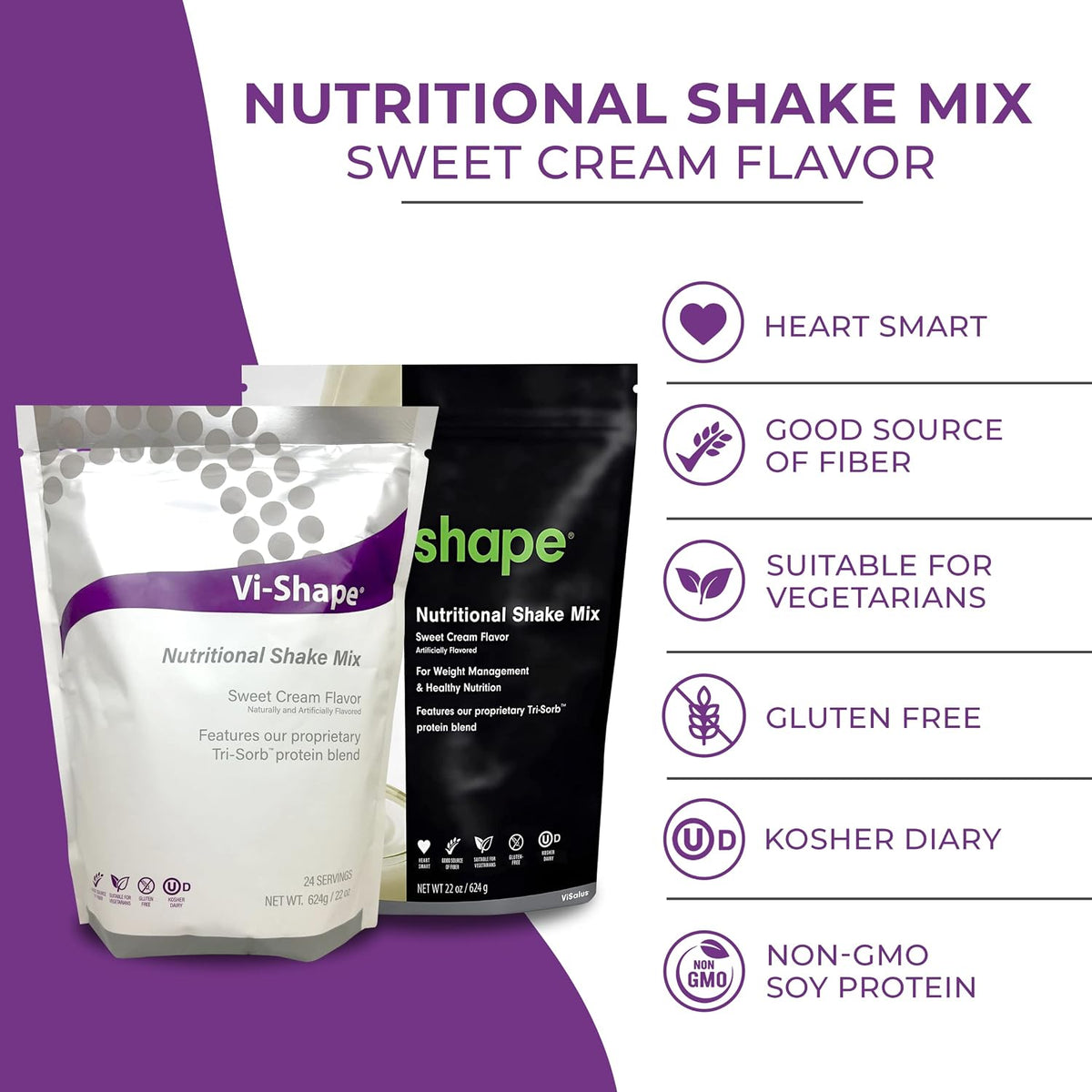 Vi-Shape - Original Nutritional Shake Mix Sweet Cream Flavor - Pack of 1