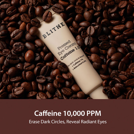 BLITHE Caffeine Eye Cream for Morning Puffiness & Dark Circles, Plant-Based Retinol, Bakuchiol, Niacinamide, Sodium Ascorbyl Phosphate 0.67 Fl Oz